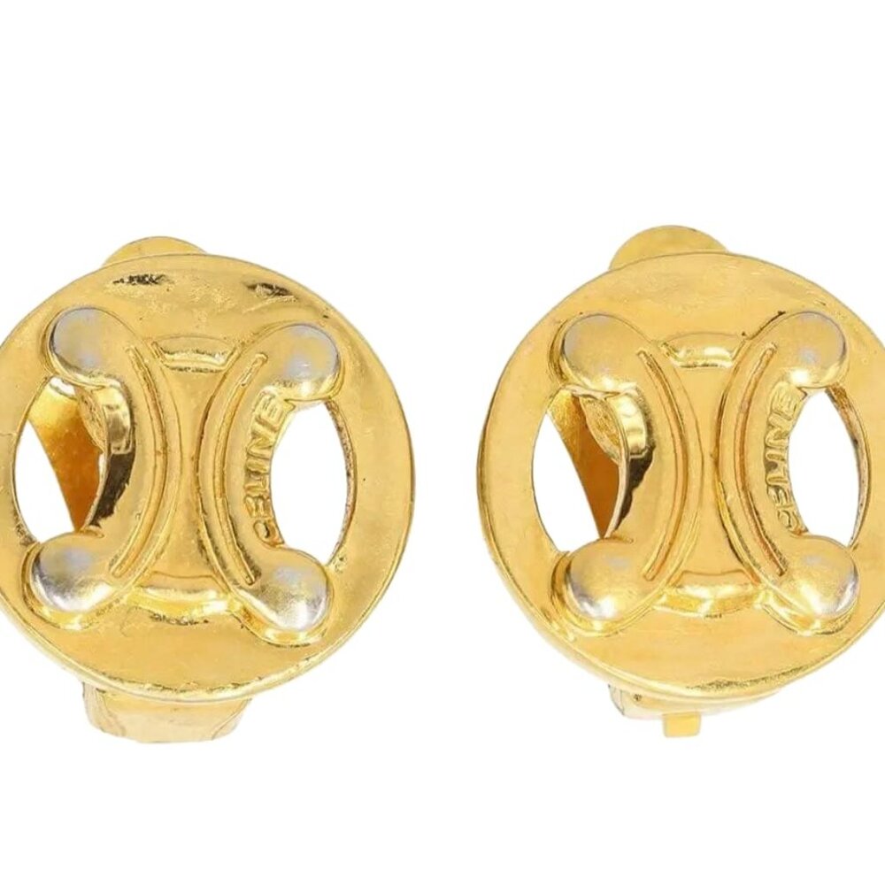 Celine Macadam Pattern Logo Earrings - image 1